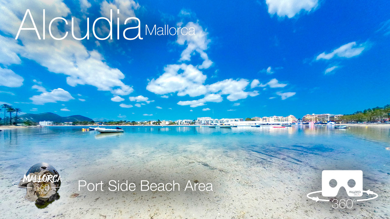 Port d'Alcudia beach in 360º VR