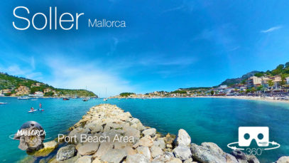 Soller beach port area promenade