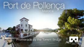 Port de Pollença Promenade Torrent Bridge in 360º VR 4K
