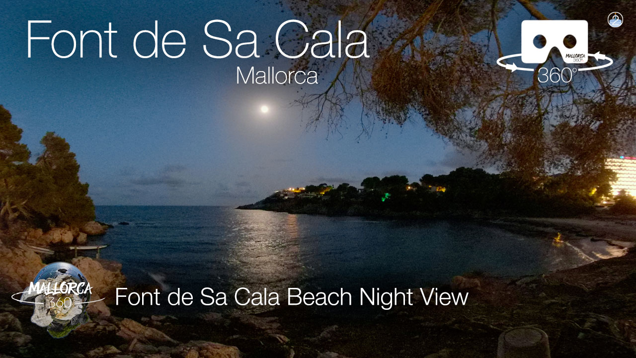 Font de Sa Cala Beach Night View