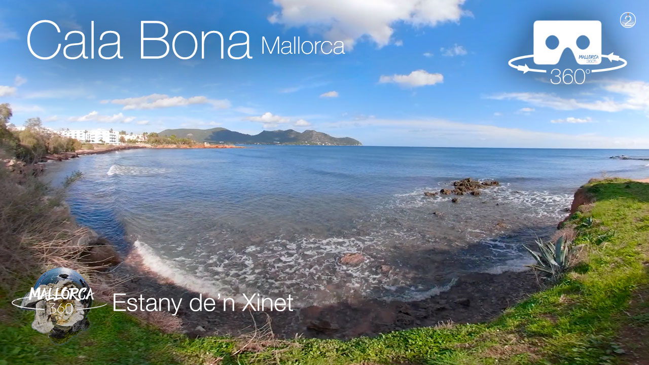 Mallorca 360 Estany d'en Xinet Beach Cala Bona in 360º VR 5K