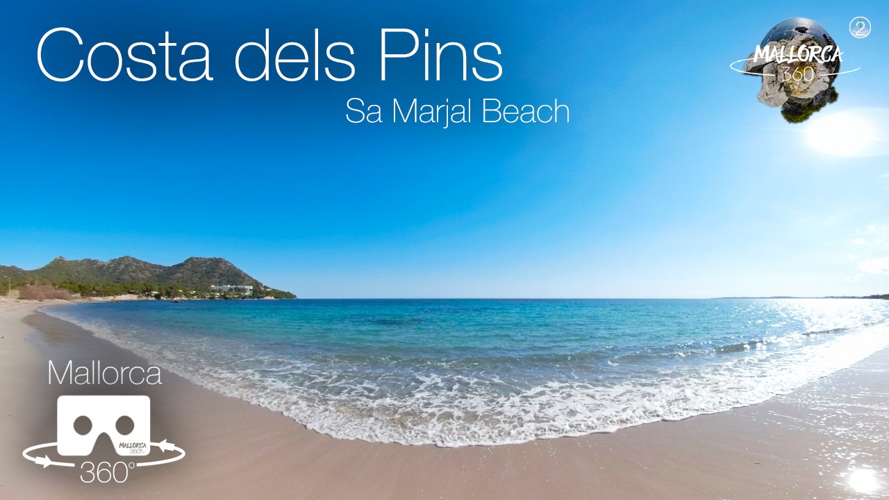 Sa Marjal Beach Costa dels Pins Son Servera Mallorca in 360º VR 5K