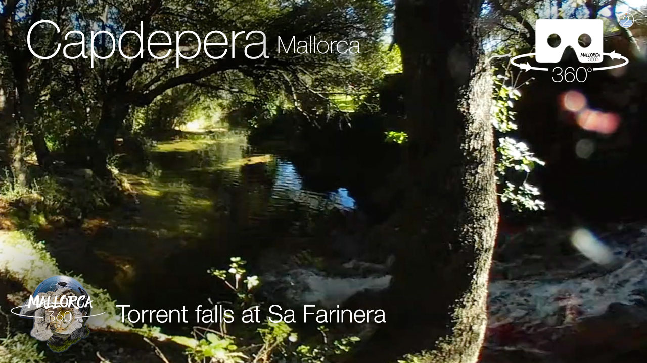 Sa Farinera Falls, Capdepera, Mallorca in 360º VR 4K