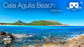 Relax by Cala Agulla Beach in Cala Ratjada in 360º VR 5K | Mallorca 360