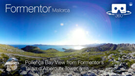 Pollença Bay View from Formentor in 360º VR 4K