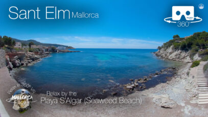 Playa S’Algar (Seaweed Beach), Sant Elm, Andratx in 360º VR 5K | Mallorca 360