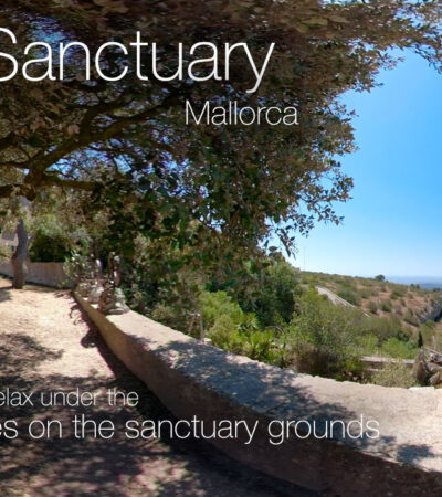 Cura Sanctuary atop Puig de Randa Grounds View in 360º VR 5K