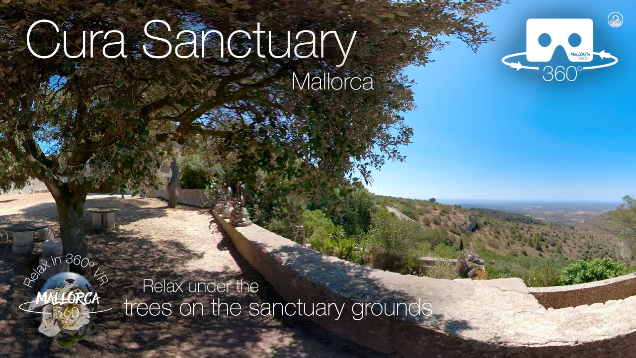 Relax at the Cura Sanctuary grounds up top Randa Mountain in 360º VR