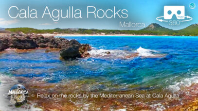Relax on the Rocks by the Sea at Cala Agulla in 360º VR 5K