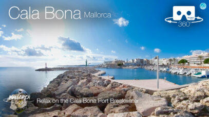 Relax on the Cala Bona Port Breakwater in 360º VR 5K