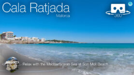 Relax at a Mediterranean Beach in Son Moll Cala Ratjada Mallorca in 360º VR 5K
