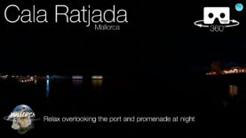 Relax at the Cala Ratjada Port at Night in 360º VR 5K | Mallorca 360