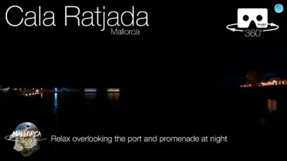 Relax at the Cala Ratjada Port at Night in 360º VR 5K | Mallorca 360