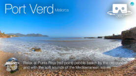 Relax at Punta Roja Pebble Beach at Port Verd, Mallorca in 360º VR 5K