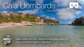 Cala Llombards Beach in Santanyí, Mallorca in 360º VR 5K